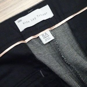 GAP Stretch Plaid Wide Leg Trouser - Size 8A